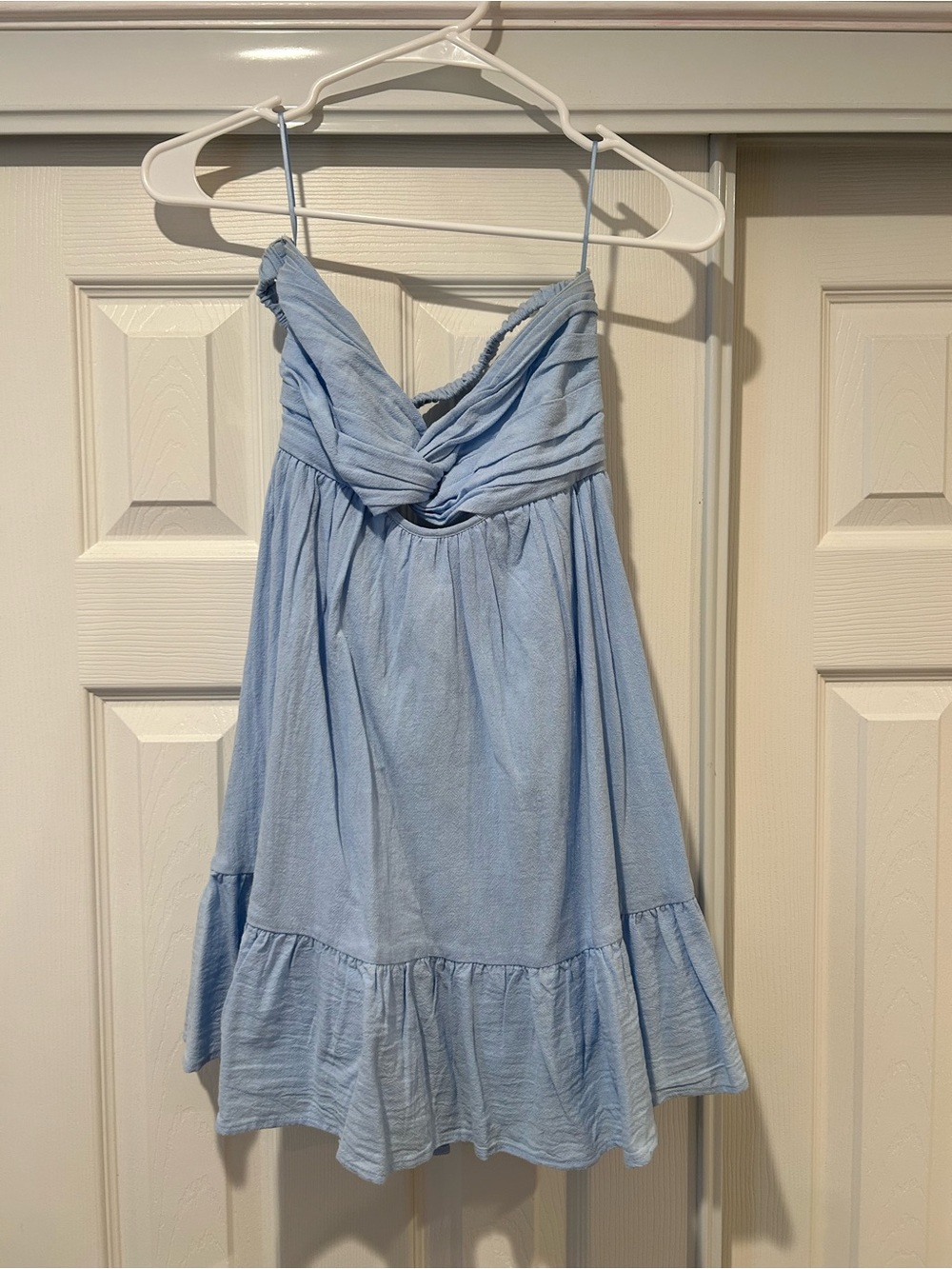 Light Blue Strapless Sundress
